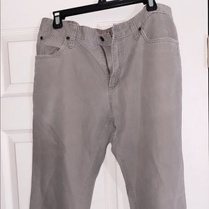 Gray bootcut pants